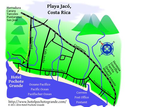 beach break jaco costa rica map